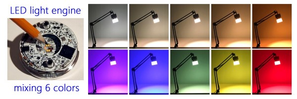 LED Light Engine mixes all the colors of the rainbow to recreate natural light