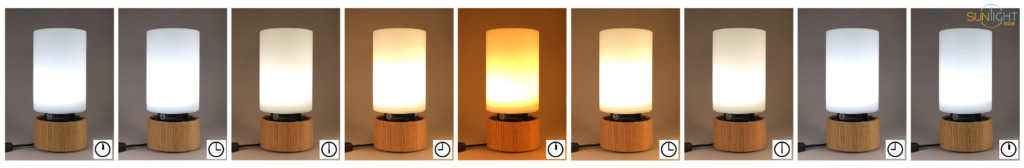 time lapse of bottled sunshine lamp